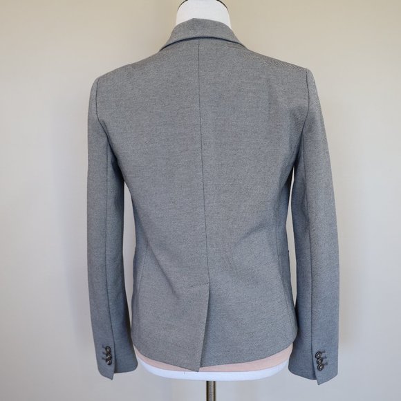 GAP Size 6 Gray Academy Blazer Suit Jacket Career - Picture 7 of 11